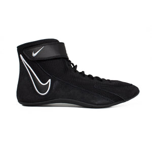 Zapatillas Nike Speedswep VIII de boxeo y lucha (negro/blanco)