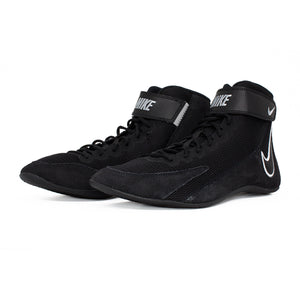 Zapatillas Nike Speedswep VIII de boxeo y lucha (negro/blanco)