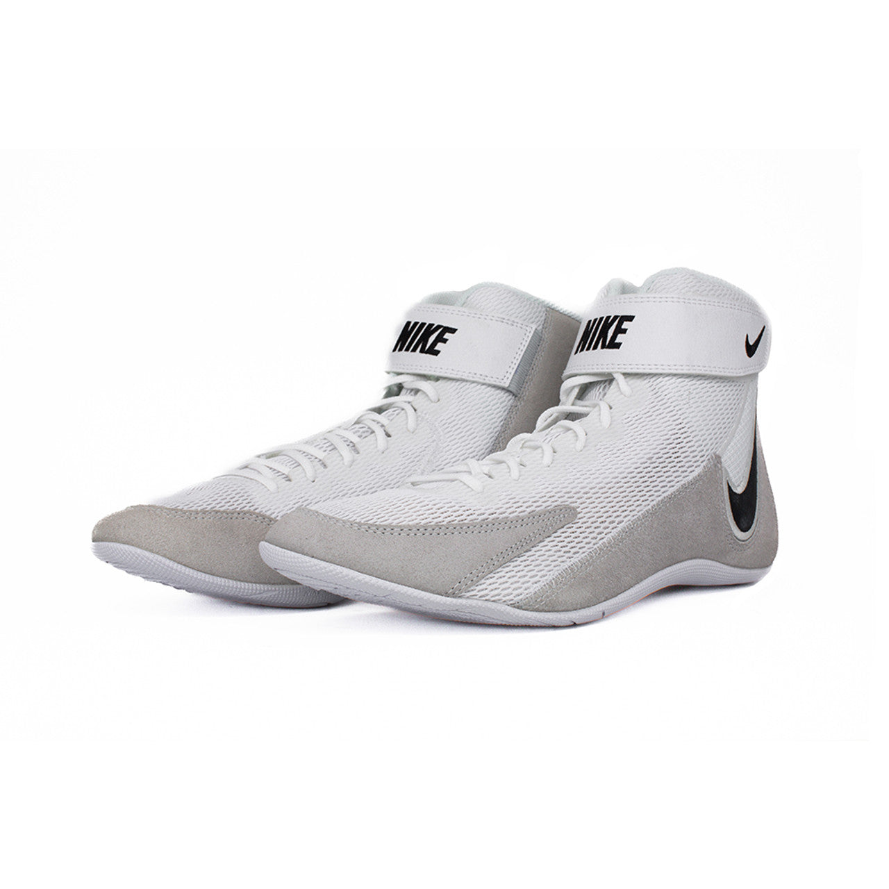 Zapatillas Nike Speedswep VIII de boxeo y lucha (blanco/gris)