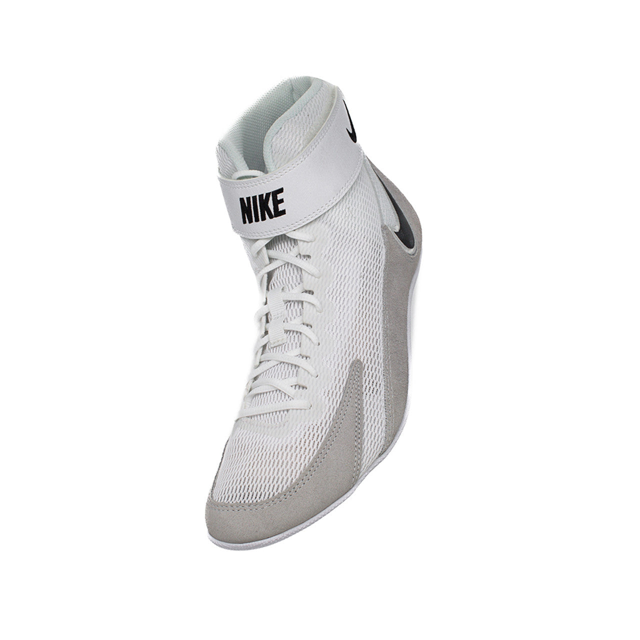 Zapatillas Nike Speedswep VIII de boxeo y lucha (blanco/gris)