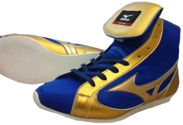 Zapatillas Mizuno azul/oro