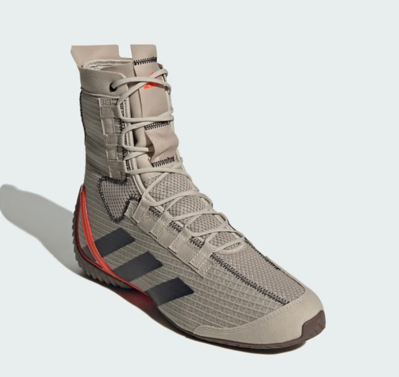 Zapatillas de boxeo Adidas Speedex 23 Edición limitada (beige/negro/rojo)