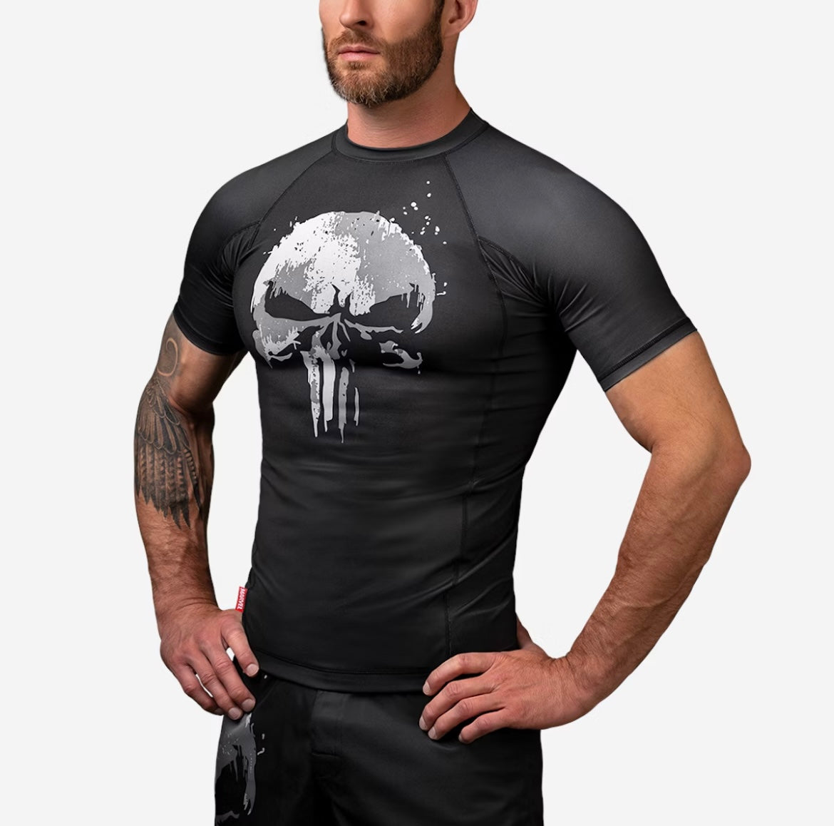 Rashguard Hayabusa Marvel The Punisher (manga corta)