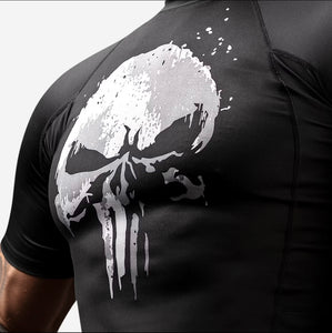 Rashguard Hayabusa Marvel The Punisher (manga corta)