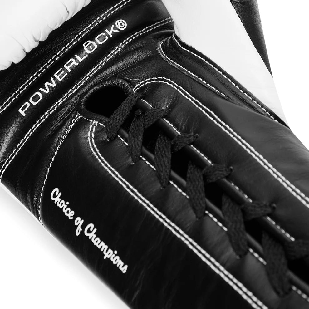 Guantes de boxeo Everlast Powerlock OG Pro (blanco/negro)