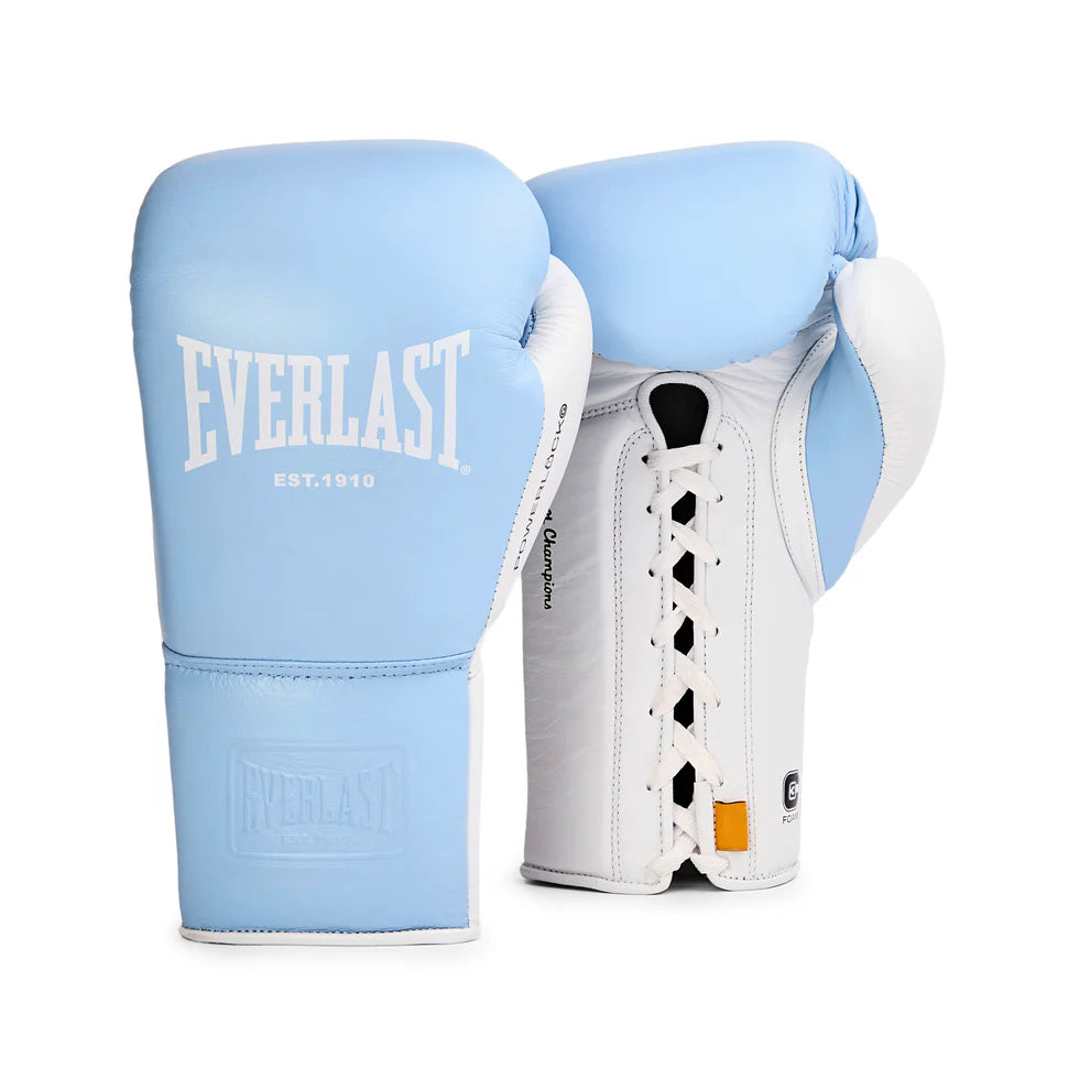 Guantes de boxeo Everlast Powerlock OG Pro (azul/blanco)