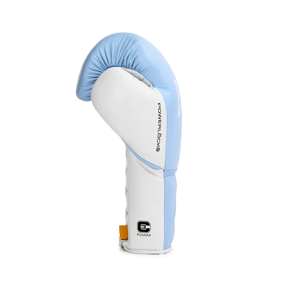 Guantes de boxeo Everlast Powerlock OG Pro (azul/blanco)