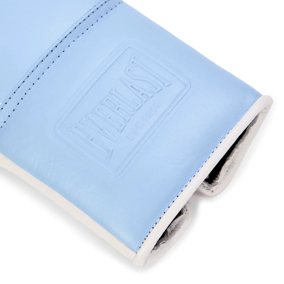 Guantes de boxeo Everlast Powerlock OG Pro (azul/blanco)