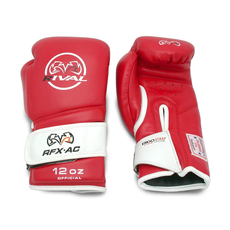 Guantes de piel Rival RFX RFX-AC (rojo)