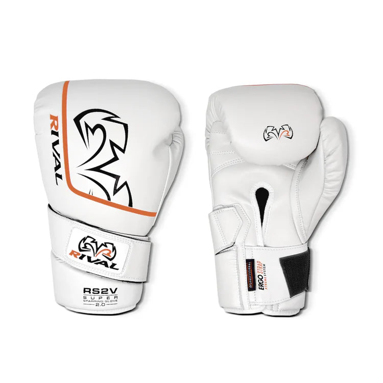 Guantes de sparring Rival RS2V 2.0 (blanco)