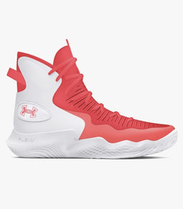 Zapatillas de boxeo Under Armour de boxeo (blanco/rosa)