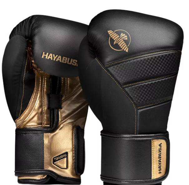 Guantes de boxeo Hayabusa T3 (negro/oro)