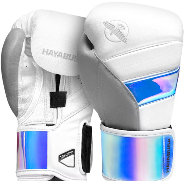 Guantes de boxeo Hayabusa T3 (blanco/iris)