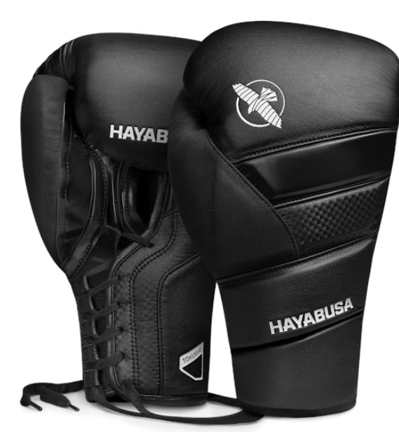 Guantes de boxeo Hayabusa T3 de cuerda (negro)