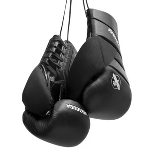 Guantes de boxeo Hayabusa T3 de cuerda (negro)