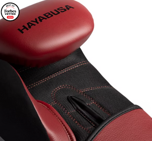 Guantes de boxeo Hayabusa S4 de piel (rojo/negro)