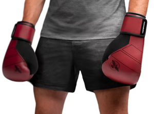 Guantes de boxeo Hayabusa S4 de piel (rojo/negro)