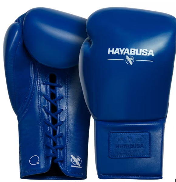 Guantes de boxeo con cuerdas Hayabusa Pro (azul)