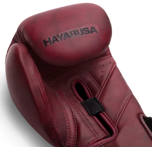 Kit guantes y espinilleras Hayabusa T3 LX (carmesí)