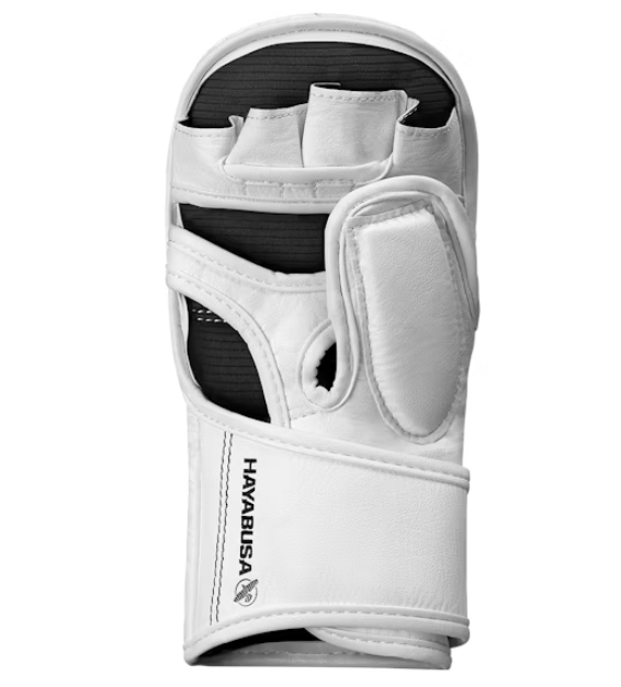 Kit guantes de MMA y espinilleras Hayabusa T3 (blanco)