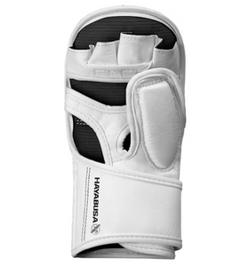 Kit guantes de MMA y espinilleras Hayabusa T3 (blanco)