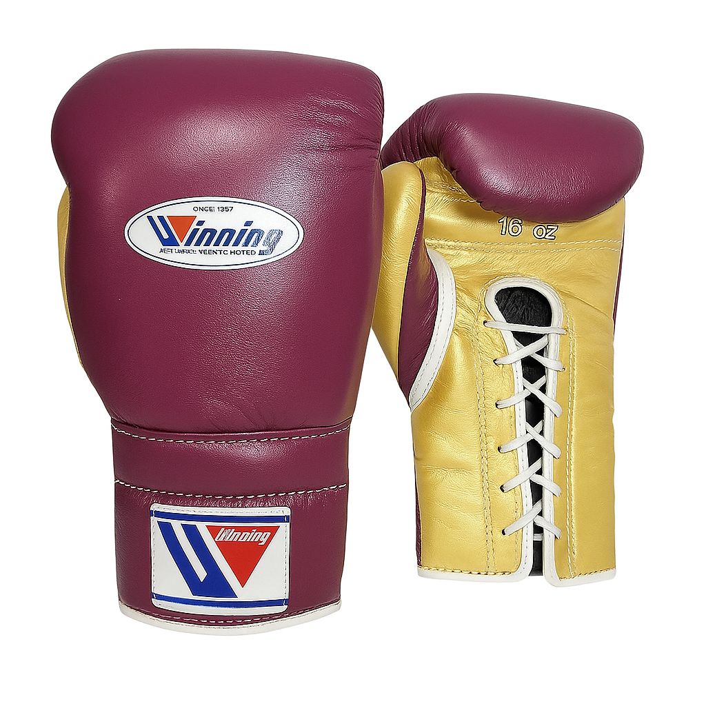 Guantes Winning 16 oz vino/oro