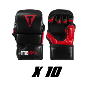 Kit de 10 Guantes de sparring MMA Title Striker