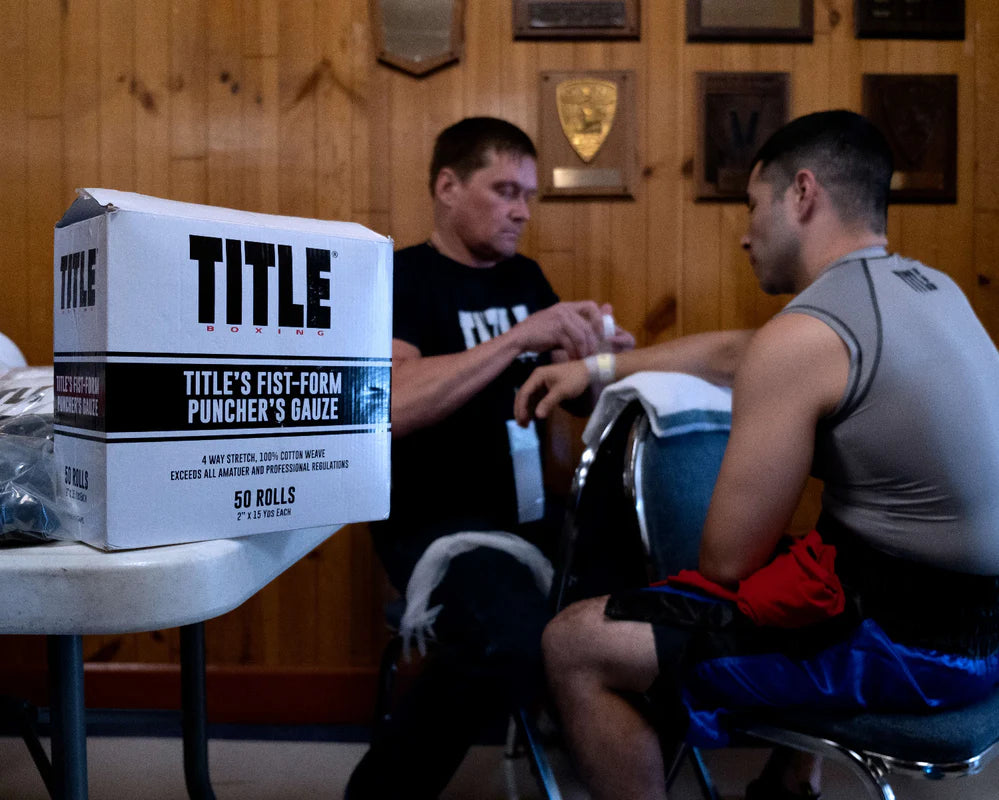 Gasa venda Title Boxing Fist Form (50 rollos)