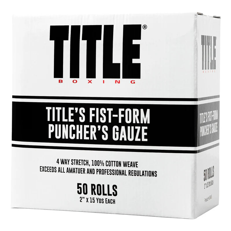 Gasa venda Title Boxing Fist Form (50 rollos)