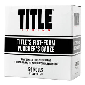 Gasa venda Title Boxing Fist Form (50 rollos)