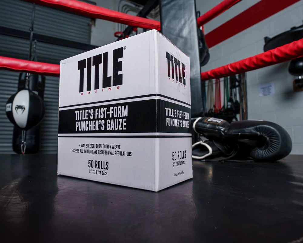 Gasa venda Title Boxing Fist Form (50 rollos)