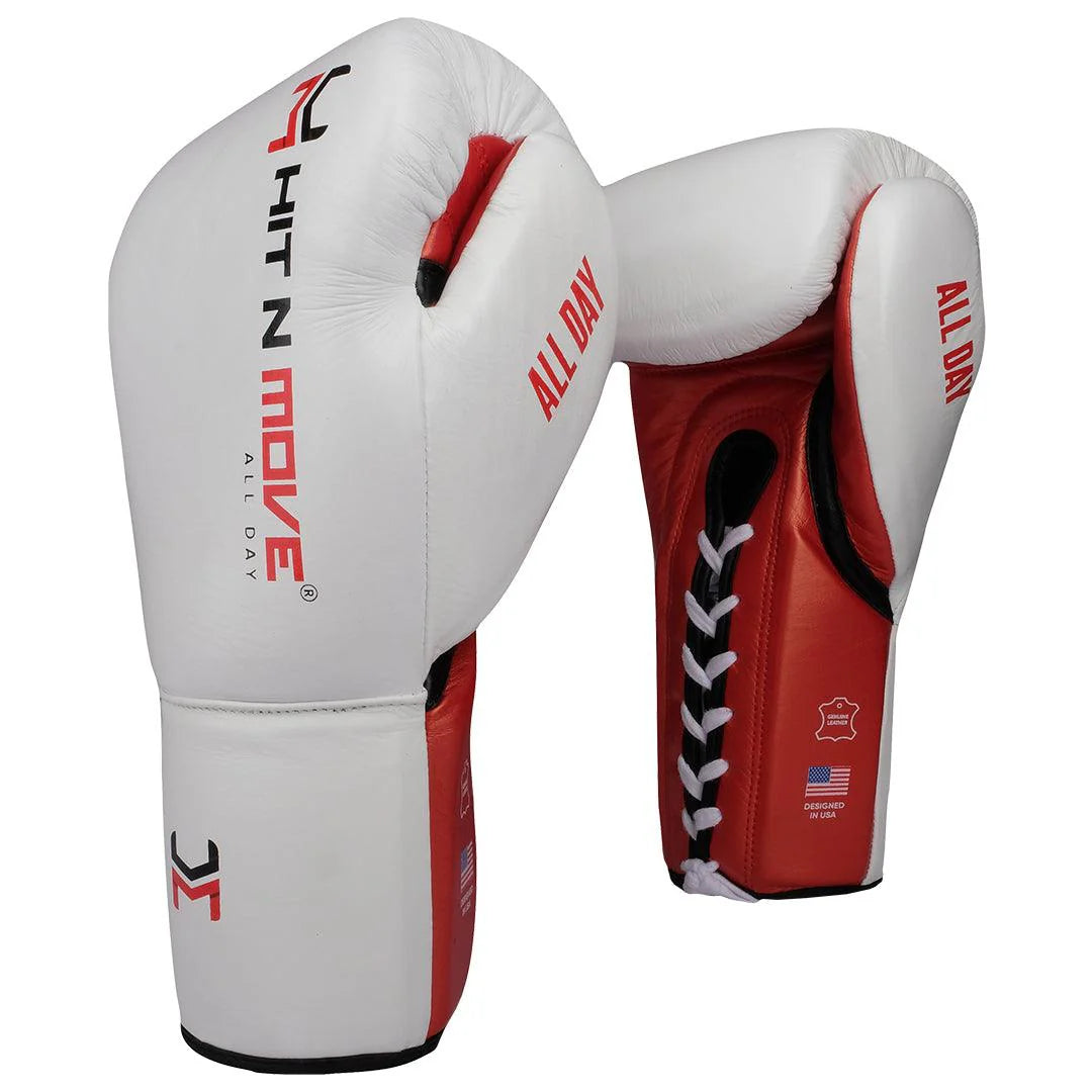 Guantes Hit N Move (blanco/rojo)