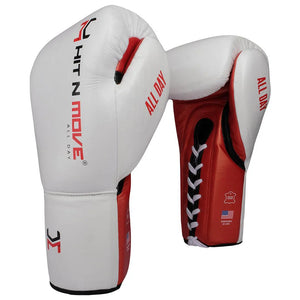 Guantes Hit N Move (blanco/rojo)