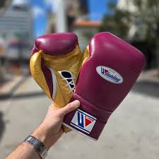 Guantes Winning 16 oz vino/oro