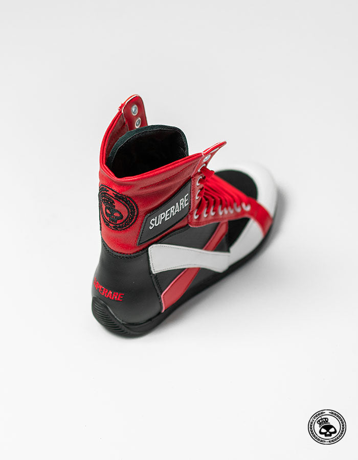 Zapatillas de boxeo Superare Edición especial (rojo/negro/blanco)