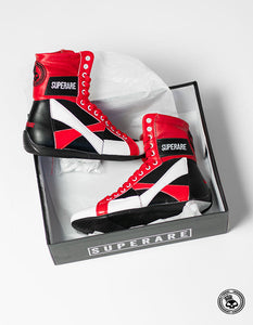 Zapatillas de boxeo Superare Edición especial (rojo/negro/blanco)