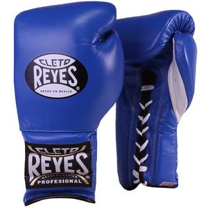 Guantes de boxeo Cleto Reyes velcro o cuerda (Azul)