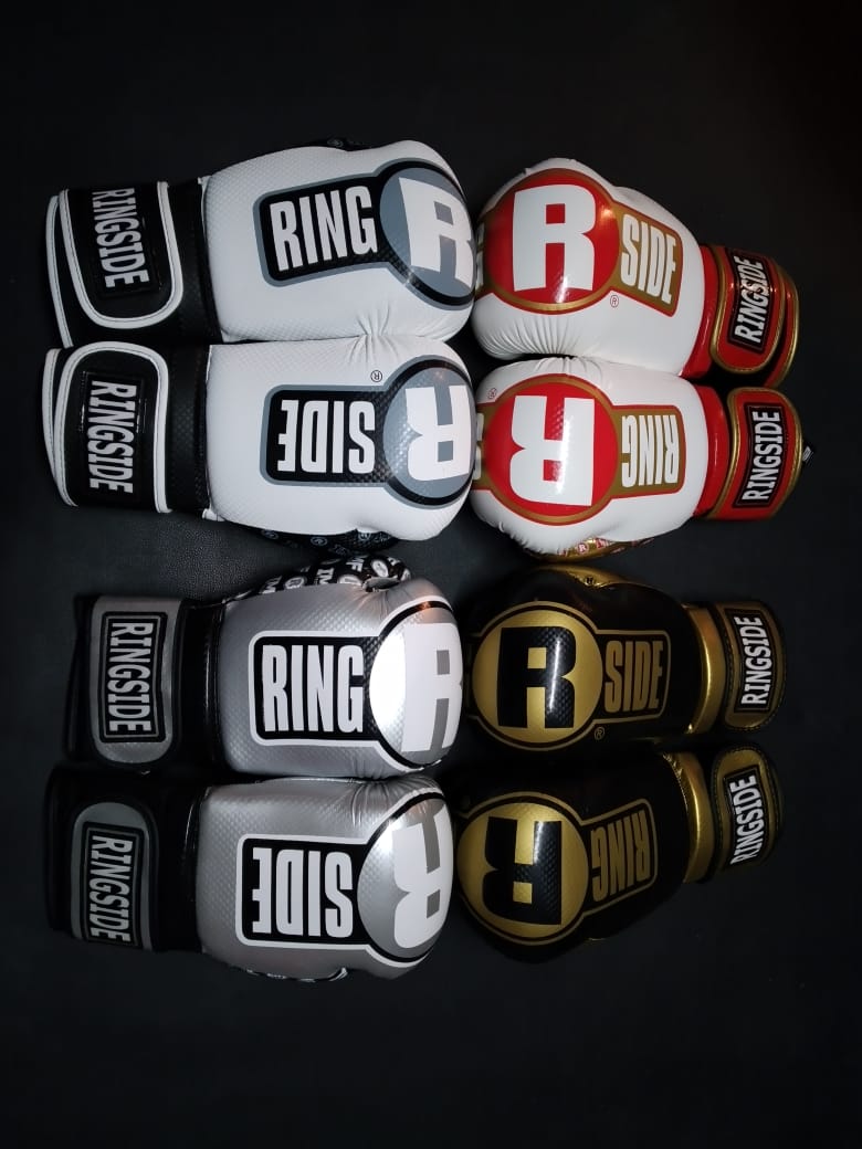 10 pares de Guantes de boxeo Ringside Apex (negro/oro)