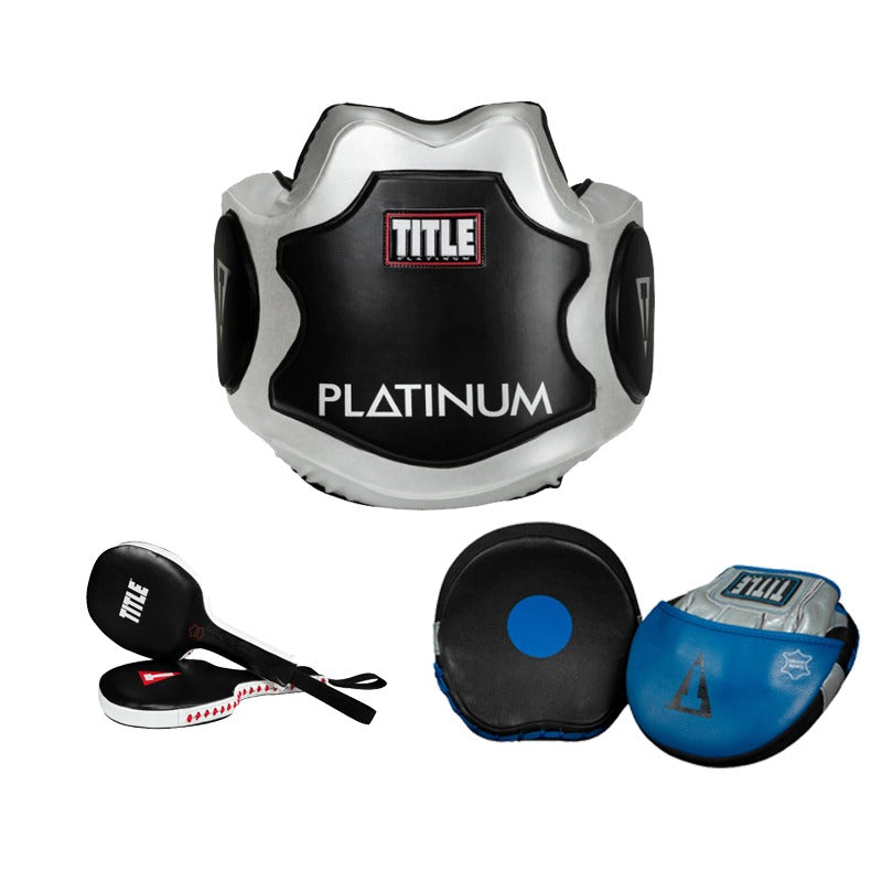 Kit peto platinum, manoplas y paletas de manopleo TITLE